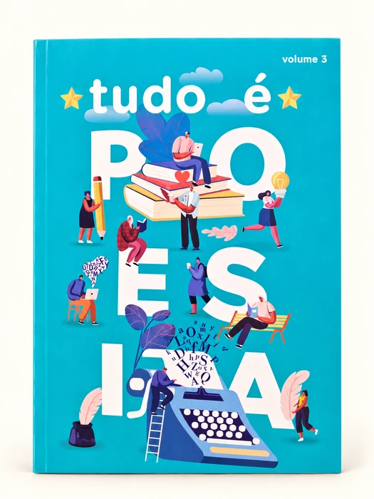 Capa da antologia Tudo é Poesia, volume 3