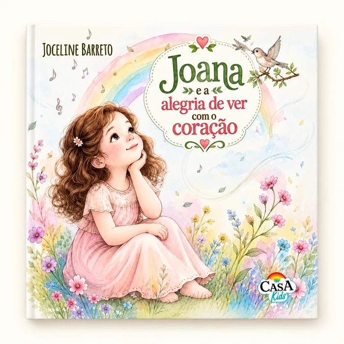 Capa do livro Joana e a alegria de ver com o coração, de Joceline Barreto